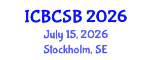 International Conference on Bioinformatics and Computational Systems Biology (ICBCSB) July 15, 2026 - Stockholm, Sweden