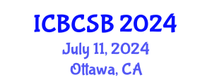 International Conference on Bioinformatics, Computational and Systems Biology (ICBCSB) July 11, 2024 - Ottawa, Canada