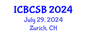 International Conference on Bioinformatics, Computational and Systems Biology (ICBCSB) July 29, 2024 - Zurich, Switzerland