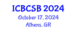 International Conference on Bioinformatics, Computational and Systems Biology (ICBCSB) October 17, 2024 - Athens, Greece