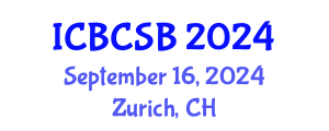 International Conference on Bioinformatics, Computational and Systems Biology (ICBCSB) September 16, 2024 - Zurich, Switzerland