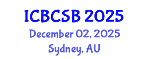 International Conference on Bioinformatics, Computational and Systems Biology (ICBCSB) December 02, 2025 - Sydney, Australia