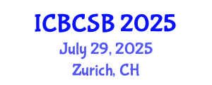 International Conference on Bioinformatics, Computational and Systems Biology (ICBCSB) July 29, 2025 - Zurich, Switzerland