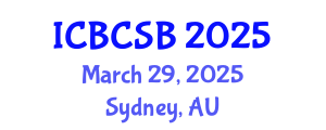 International Conference on Bioinformatics, Computational and Systems Biology (ICBCSB) March 29, 2025 - Sydney, Australia