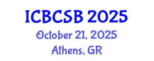 International Conference on Bioinformatics, Computational and Systems Biology (ICBCSB) October 21, 2025 - Athens, Greece
