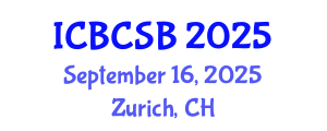 International Conference on Bioinformatics, Computational and Systems Biology (ICBCSB) September 16, 2025 - Zurich, Switzerland