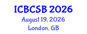 International Conference on Bioinformatics, Computational and Systems Biology (ICBCSB) August 19, 2026 - London, United Kingdom