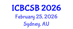 International Conference on Bioinformatics, Computational and Systems Biology (ICBCSB) February 25, 2026 - Sydney, Australia