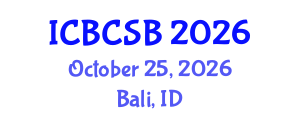 International Conference on Bioinformatics, Computational and Systems Biology (ICBCSB) October 25, 2026 - Bali, Indonesia