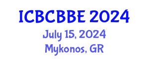 International Conference on Bioinformatics, Computational Biology and Biomedical Engineering (ICBCBBE) July 15, 2024 - Mykonos, Greece