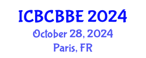 International Conference on Bioinformatics, Computational Biology and Biomedical Engineering (ICBCBBE) October 28, 2024 - Paris, France
