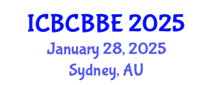 International Conference on Bioinformatics, Computational Biology and Biomedical Engineering (ICBCBBE) January 28, 2025 - Sydney, Australia