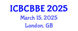 International Conference on Bioinformatics, Computational Biology and Biomedical Engineering (ICBCBBE) March 15, 2025 - London, United Kingdom