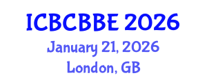 International Conference on Bioinformatics, Computational Biology and Biomedical Engineering (ICBCBBE) January 21, 2026 - London, United Kingdom