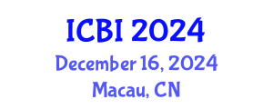 International Conference on Bioinformatics (ICBI) December 16, 2024 - Macau, China