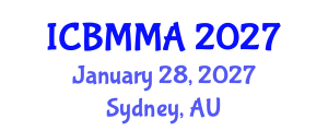 International Conference on Bioinformatics Models, Methods and Algorithms (ICBMMA) January 28, 2027 - Sydney, Australia International Conference on Bioinformatics Models, Methods and Algorithms (ICBMMA) January 28, 2027 - Sydney, Australia