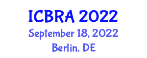 International Conference on Bioinformatics Research and Applications (ICBRA) September 18, 2022 - Berlin, Germany