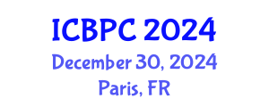 International Conference on Bioinspired Polymers and Composites (ICBPC) December 30, 2024 - Paris, France
