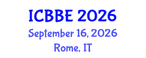 International Conference on Biological and Biomedical Engineering (ICBBE) September 16, 2026 - Rome, Italy