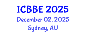 International Conference on Biological and Bioprocess Engineering (ICBBE) December 02, 2025 - Sydney, Australia