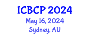 International Conference on Biological and Chemical Processes (ICBCP) May 16, 2024 - Sydney, Australia