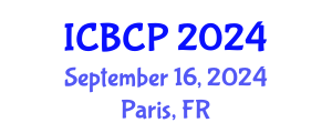 International Conference on Biological and Chemical Processes (ICBCP) September 16, 2024 - Paris, France