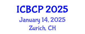 International Conference on Biological and Chemical Processes (ICBCP) January 14, 2025 - Zurich, Switzerland