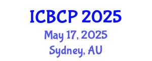 International Conference on Biological and Chemical Processes (ICBCP) May 17, 2025 - Sydney, Australia