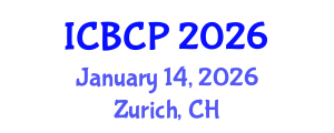 International Conference on Biological and Chemical Processes (ICBCP) January 14, 2026 - Zurich, Switzerland
