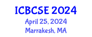 International Conference on Biological and Chemical Systems Engineering (ICBCSE) April 25, 2024 - Marrakesh, Morocco