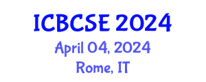 International Conference on Biological and Chemical Systems Engineering (ICBCSE) April 04, 2024 - Rome, Italy