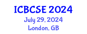 International Conference on Biological and Chemical Systems Engineering (ICBCSE) July 29, 2024 - London, United Kingdom