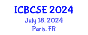 International Conference on Biological and Chemical Systems Engineering (ICBCSE) July 18, 2024 - Paris, France