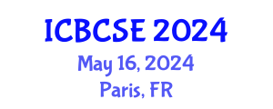 International Conference on Biological and Chemical Systems Engineering (ICBCSE) May 16, 2024 - Paris, France