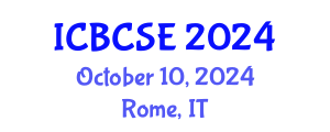 International Conference on Biological and Chemical Systems Engineering (ICBCSE) October 10, 2024 - Rome, Italy