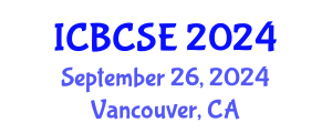 International Conference on Biological and Chemical Systems Engineering (ICBCSE) September 26, 2024 - Vancouver, Canada