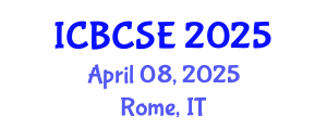 International Conference on Biological and Chemical Systems Engineering (ICBCSE) April 08, 2025 - Rome, Italy