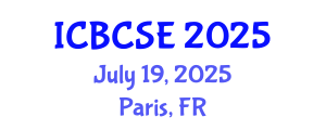 International Conference on Biological and Chemical Systems Engineering (ICBCSE) July 19, 2025 - Paris, France