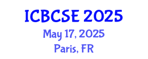 International Conference on Biological and Chemical Systems Engineering (ICBCSE) May 17, 2025 - Paris, France