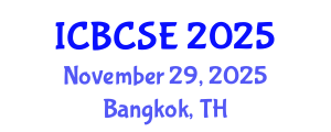 International Conference on Biological and Chemical Systems Engineering (ICBCSE) November 29, 2025 - Bangkok, Thailand