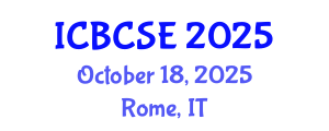 International Conference on Biological and Chemical Systems Engineering (ICBCSE) October 18, 2025 - Rome, Italy