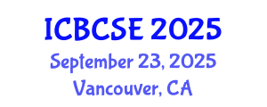 International Conference on Biological and Chemical Systems Engineering (ICBCSE) September 23, 2025 - Vancouver, Canada