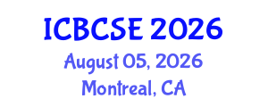 International Conference on Biological and Chemical Systems Engineering (ICBCSE) August 05, 2026 - Montreal, Canada