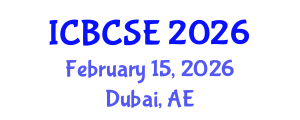 International Conference on Biological and Chemical Systems Engineering (ICBCSE) February 15, 2026 - Dubai, United Arab Emirates