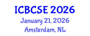 International Conference on Biological and Chemical Systems Engineering (ICBCSE) January 21, 2026 - Amsterdam, Netherlands
