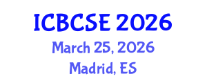 International Conference on Biological and Chemical Systems Engineering (ICBCSE) March 25, 2026 - Madrid, Spain