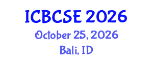 International Conference on Biological and Chemical Systems Engineering (ICBCSE) October 25, 2026 - Bali, Indonesia