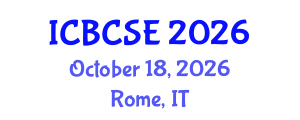 International Conference on Biological and Chemical Systems Engineering (ICBCSE) October 18, 2026 - Rome, Italy