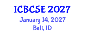 International Conference on Biological and Chemical Systems Engineering (ICBCSE) January 14, 2027 - Bali, Indonesia International Conference on Biological and Chemical Systems Engineering (ICBCSE) January 14, 2027 - Bali, Indonesia