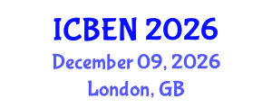 International Conference on Biological and Environmental Nanotechnology (ICBEN) December 09, 2026 - London, United Kingdom International Conference on Biological and Environmental Nanotechnology (ICBEN) December 09, 2026 - London, United Kingdom